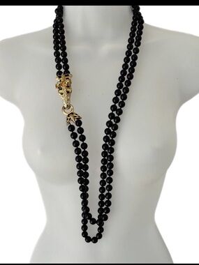 Vintage giraffe beaded necklace